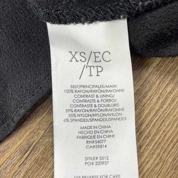 CAbi Woman’s Black 5512 Convertible Cruise Maxi Skirt Midi Dress Size XSmall - Picture 9 of 11